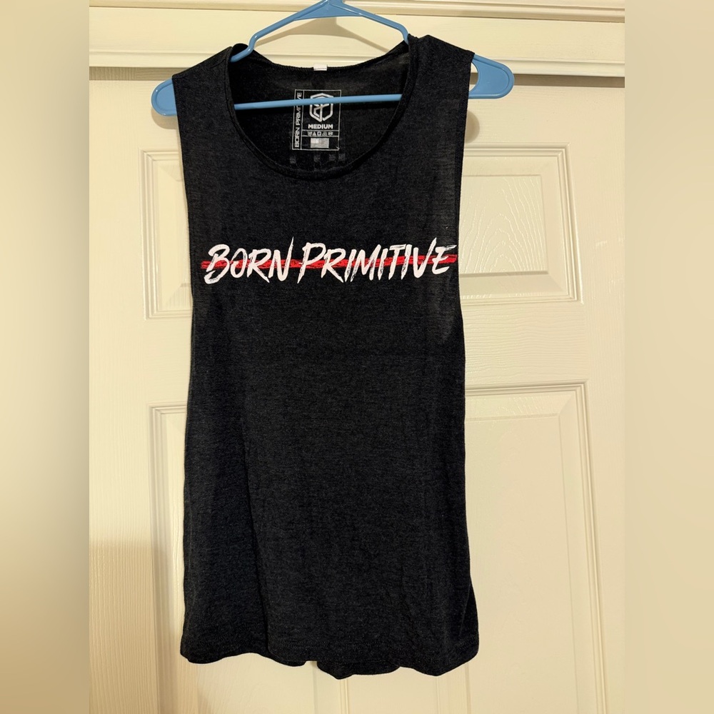BORN PRIMITIVE Men’s Cut Off Sleeveless Athletic Shirt Tank